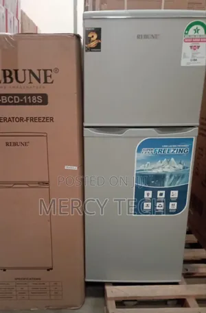 Rebune 118 Litres Double Door Refrigerator