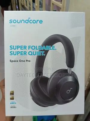 Anker Soundcore Space One Pro Foldable Over-Ear Headphones – Jet Black