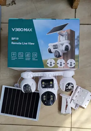 V380pro 4lens Solar PTZ Camera Outdoor