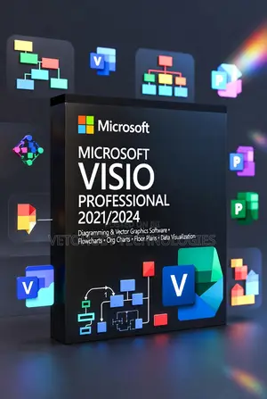 Microsoft Visio Professional 2021/2024 – Diagram Flowchart Software