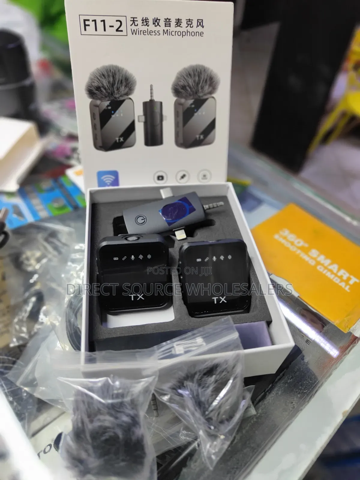 Dual F11 -2 Microphone Wireless Lapel Microphone Phone Recording
