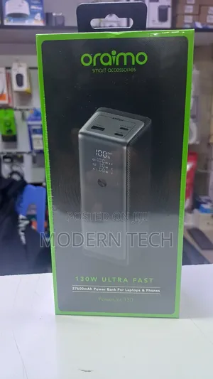 "Oraimo Powerjet 130 27,600mah – Ultimate Power Bank for Laptops