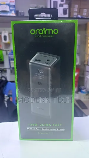 "130w Oraimo Powerjet 130 Power Bank – Massive 27,600mah
