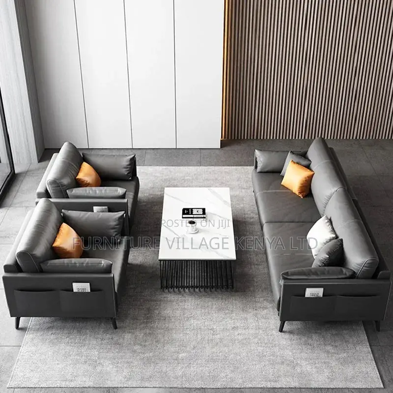 Office Sofa; 5- Seater Luxury Office Receptio Waiting Sofa