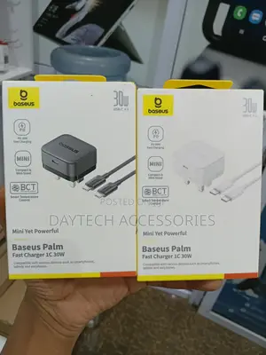 Baseus Palm Fast Charger 30w C to C Cable - Black