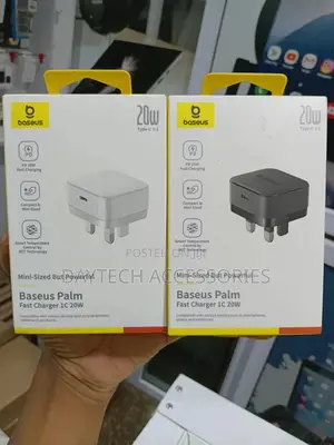 Baseus Palm Fast Charger 1c 20w Compact Wall Charger.