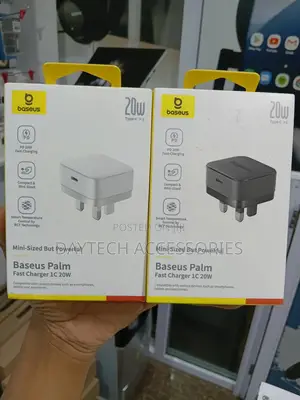Baseus Palm 20w Pd Type-C Fast Charging Wall Charger Uk Plug
