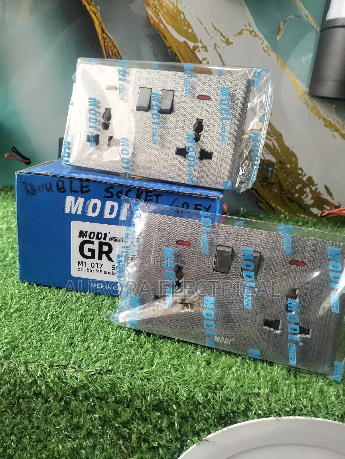 Grey Twin Socket