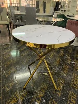Marble Top Round Coffee Table
