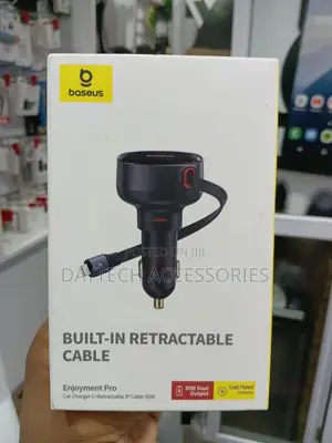 Baseus Car Charger Enjoyment Pro With Cable Usb-C, 60w (Black)