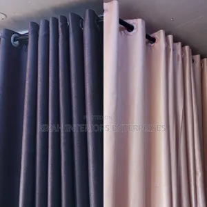 Grey and Baige Curtain Blend