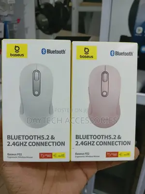 This Is a Baseus F02 Ergonomic Wireless Mouse.