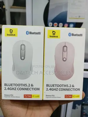 This Is a Baseus F02 Ergonomic Wireless Mouse.