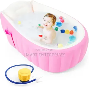Inflatable Baby Bath Tub With Air Pump, Portable Bath