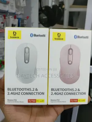 Baseus F02 Wireless Mouse Bluetooth V5.2 and 2.4ghz