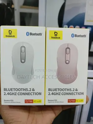 Baseus F02 Wireless Mouse Bluetooth V5.2 and 2.4ghz