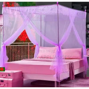 4 Stand Mosquito Net 5x6 – Strong Frame Bed Net for Full Protection