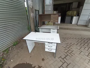 White Office Desk With Storage Drawer