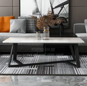 Home Table; Elegant Rectangular Center Table With Premium Finish