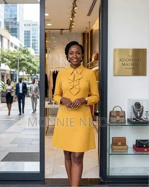 Modern Mustard Yellow Shift Dress