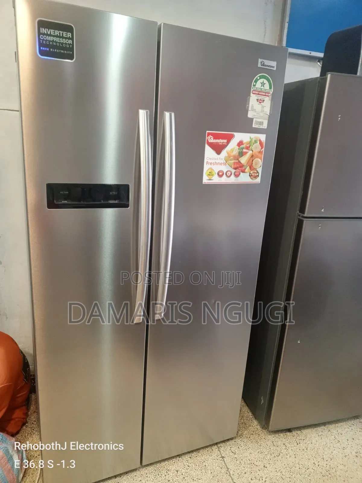 Ramtons Side by Side Refrigerator