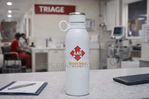 Branded Blue Stainless Steel Water Bottle Hub