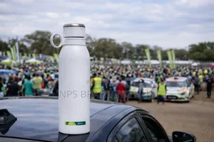 Branded Blue Stainless Steel Water Bottle Hub