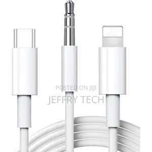 Type C and Lightning to 3.5mm Male Aux