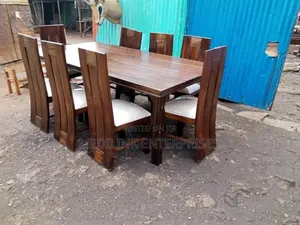 8-Seater 4hd Wooden Solid Dinning Table Set