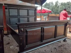 Galliden Solid Mahogany Wooden Bed (6*6) King Sized