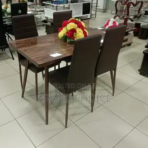 4 Seater Brown Dining Set