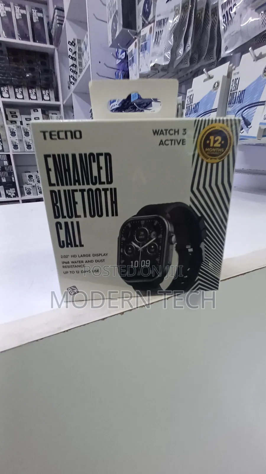 Tecno Watch 3 Active Bluetooth Calling Watch