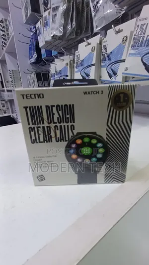 Tecno Watch 3 Bluetooth Smartwatch With Ip68 Rating