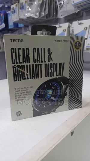 Tecno Watch Pro 2 1.43” Amoled Clear Bluetooth Call