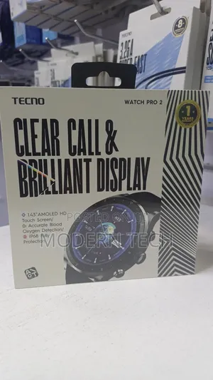 Tecno Watch Pro 2 Amoled Smart Watch With Health Tracking
