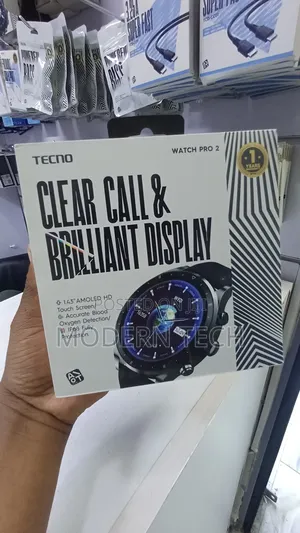 Tecno Watch Pro 2 1.43′′ Hd Display Ip68 Bluetooth Call Smart