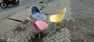 Multicoloured Eames Chairs