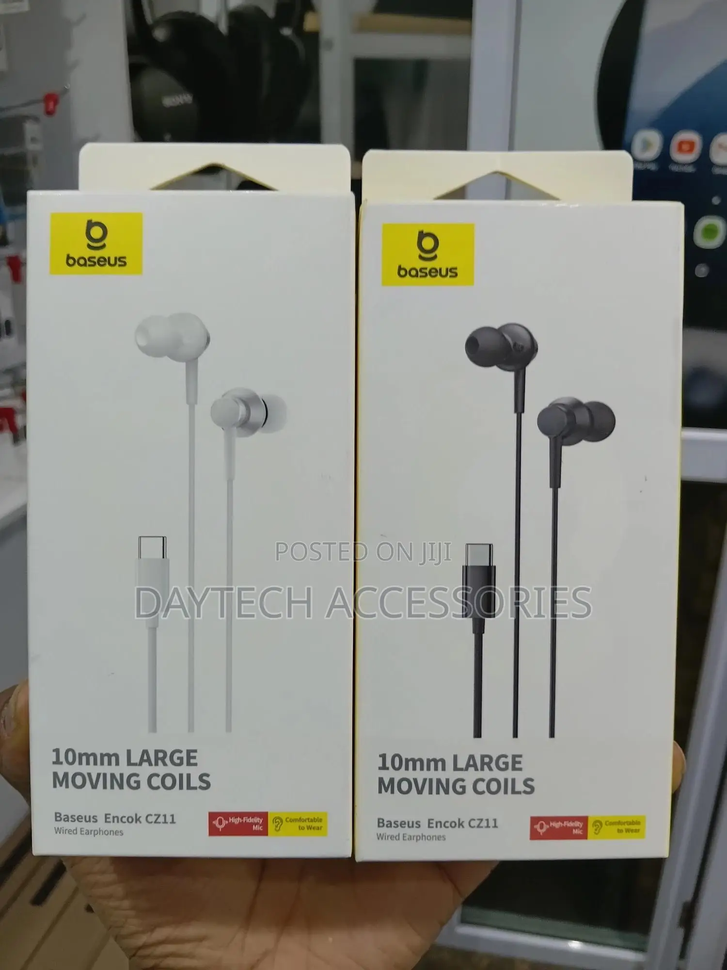 Baseus Encok Cz11 Type-C Wired Earphones - Black
