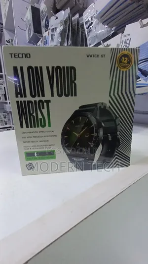 Brand New Tecno Watch Gt | Long Battery + Smart Fitness Tracker