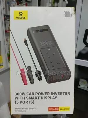This Is a Baseus 300w Car Power Inverter With Smart Display.