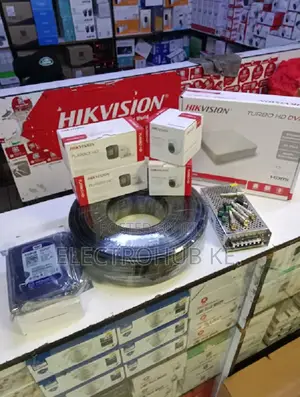 Hd 1080p 4 CCTV Camera Hikvision Kits -50m Rg59 Cable