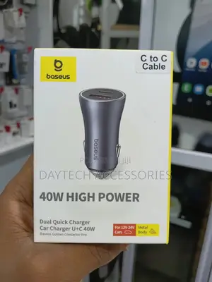 Baseus Golden Contactor Pro Dual Quick Charger Car Charger (U+C 40w).