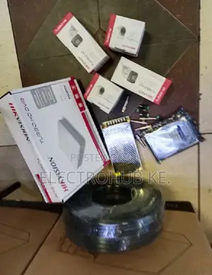 Hikvision 4ch CCTV Kit + HDD + Cable + Power Kit 4 CCTV Camera