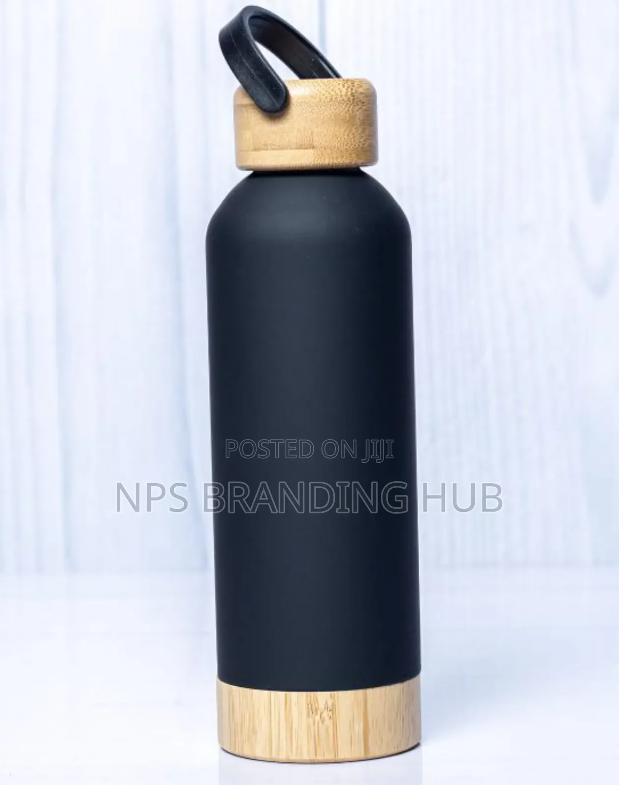 Wooden Base Lid Skin Feel Thermal Flask Hub