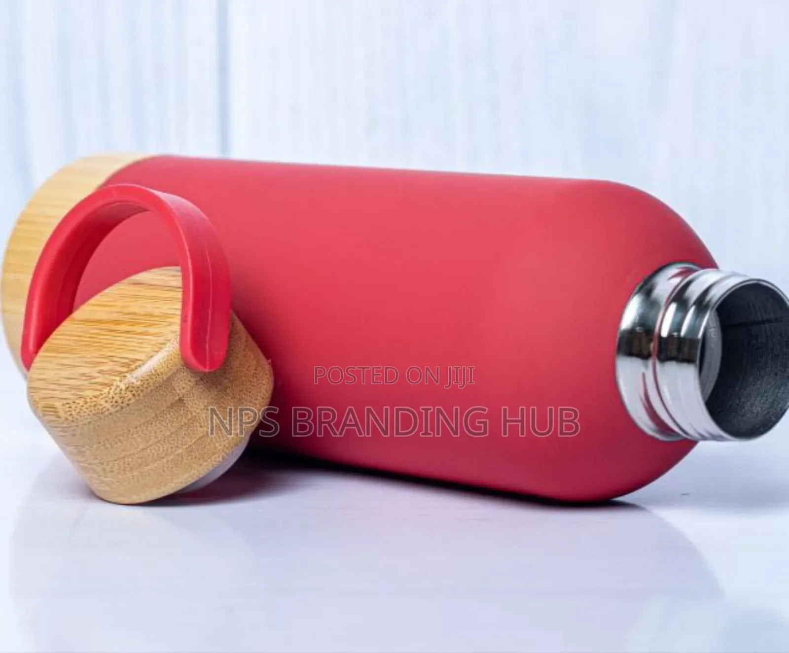 Wooden Base Lid Skin Feel Thermal Flask Hub