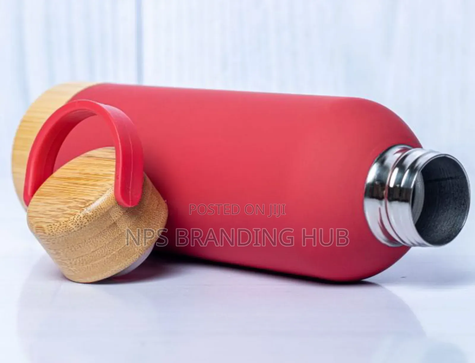 Wooden Base Lid Skin Feel Thermal Flask Hub