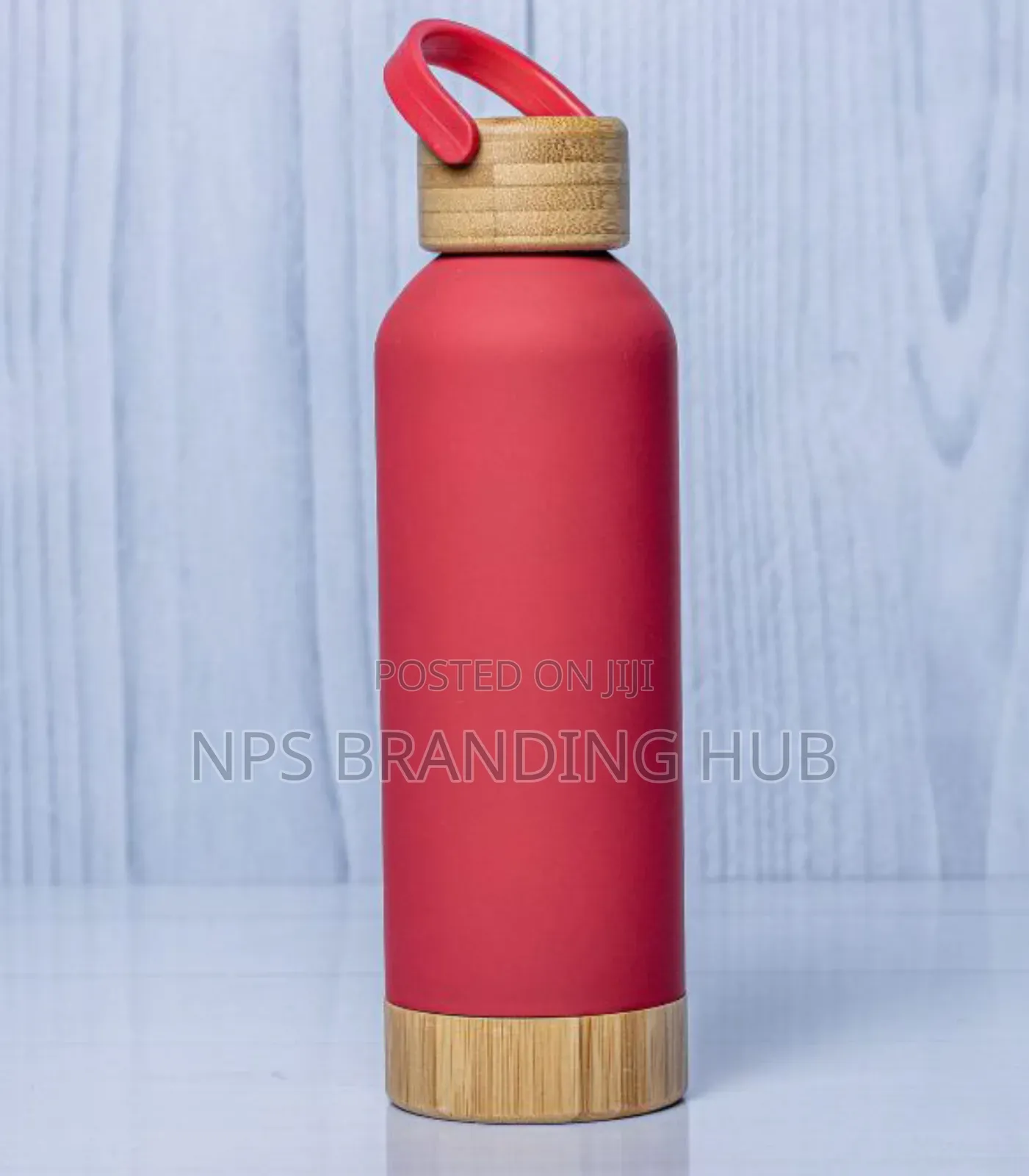 Wooden Base Lid Skin Feel Thermal Flask Hub