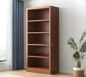 Office Cabinet : Wooden 5-Tier Open Office Bookshelf Display Cabinet