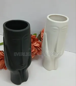 Face Decorative Flower Vase Available