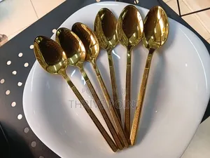 *6 PCS Golden Spoons